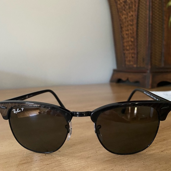 Rayban clubmaster polarized sunglasses